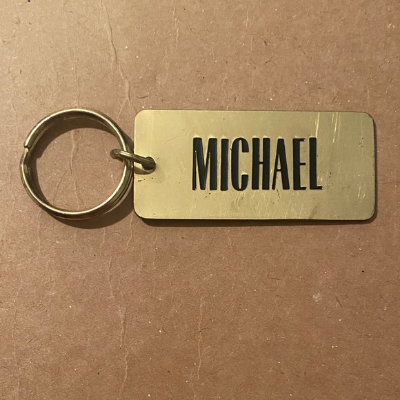 San Francisco MICHAEL Name Souvenir Keychain Vintage Trolley Golden Gate Bridge - Picture 4 of 5